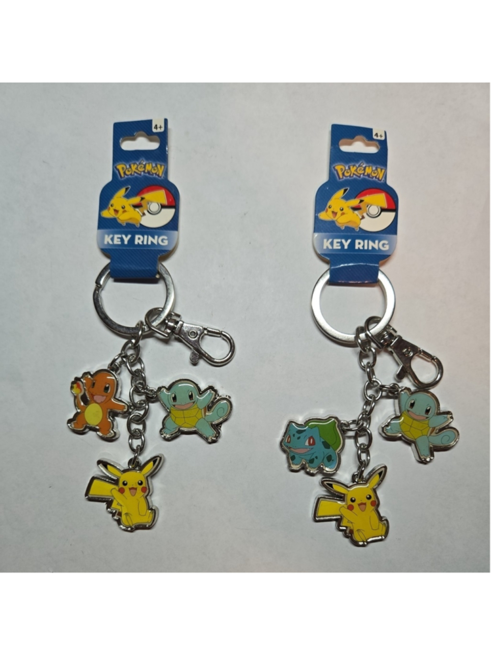Pokemon Metal Keychains Random Characters 2016 Pikachu Lot Of 2
